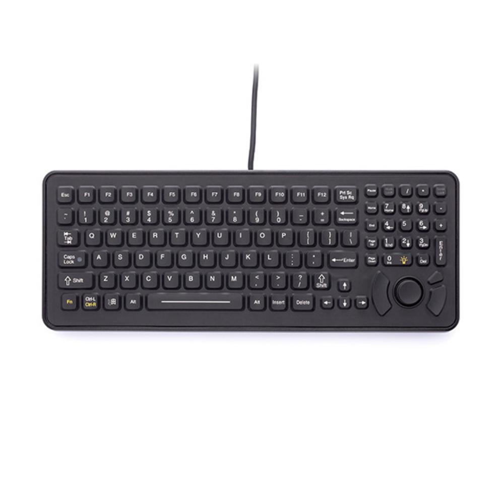 SlimKey rugged, compact design, with integrated force sensing resistor (FSR) & backlight with mounting holes