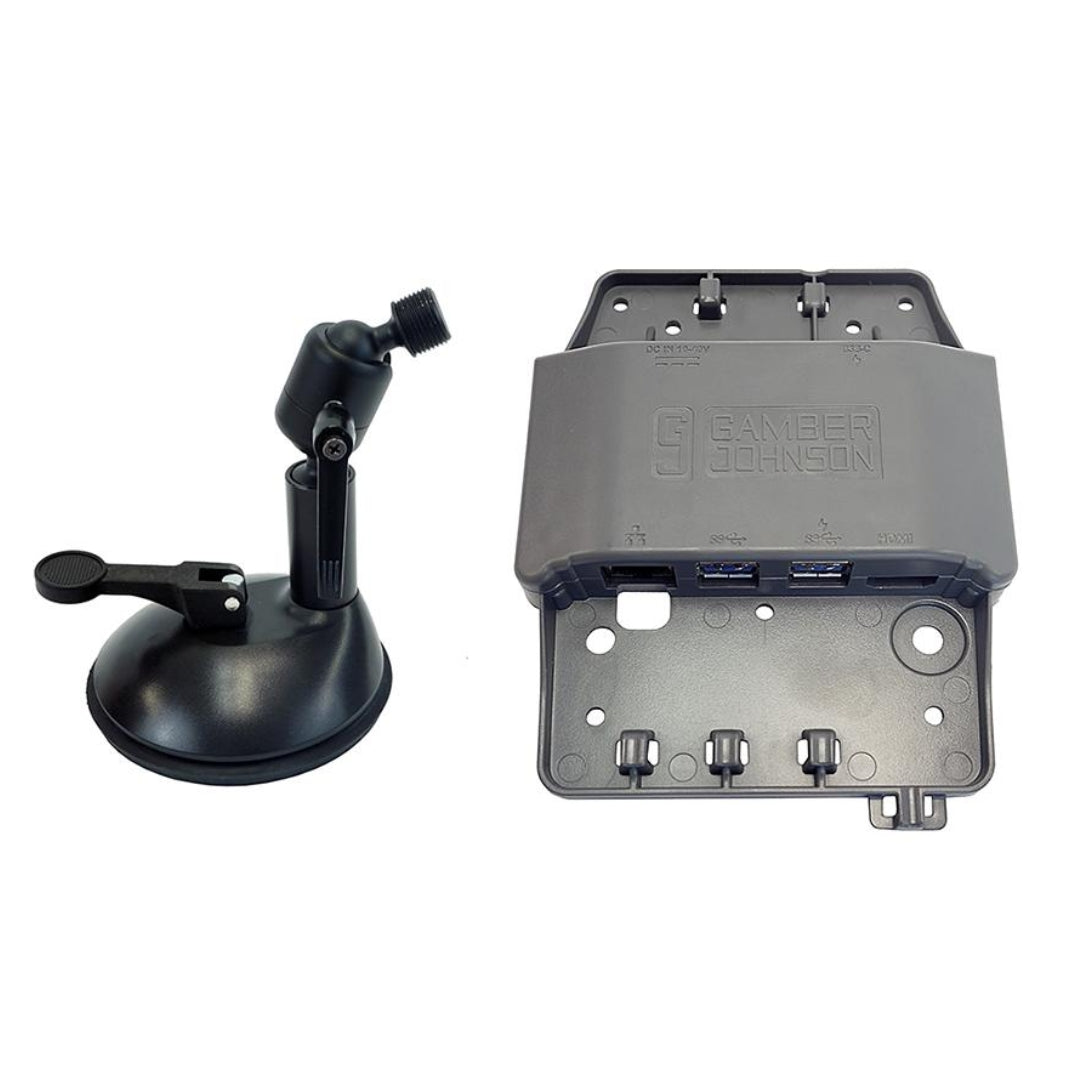 Gamber-Johnson: Desktop Mount Kit. Kit includes Rugged USB Hub and desktop dock mount. Purchase Desktop smartphone Charging Cradle separately.