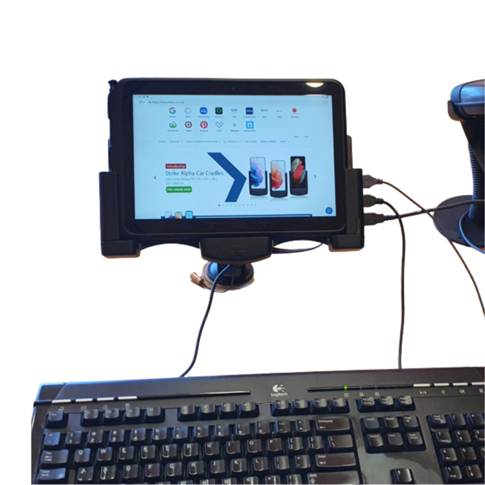 Samsung Galaxy Tab Active Pro Power & Data Cradle With 4 Port USB Hub (Professional install)